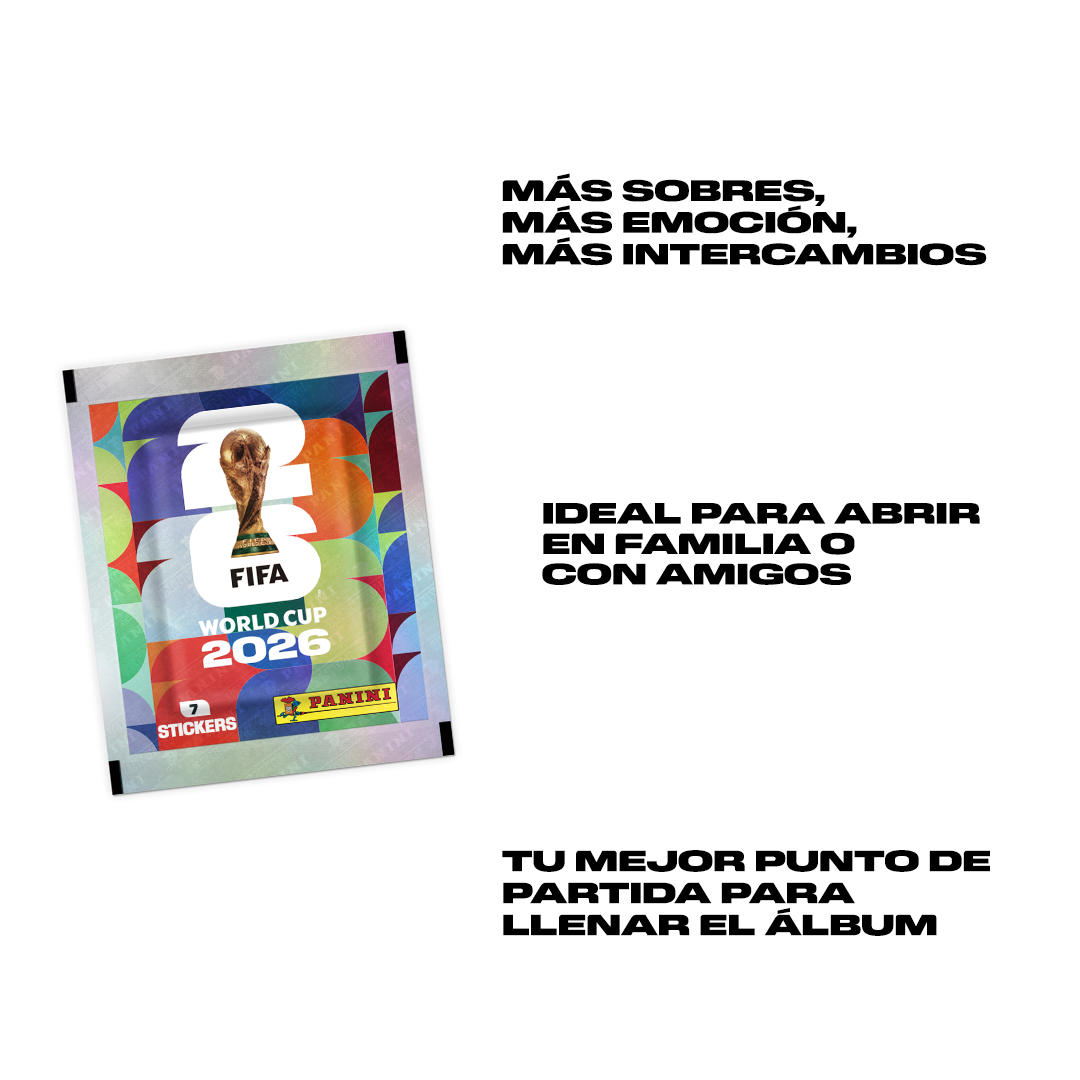 Paquete de 3 sobres COPA MUNDIAL DE LA FIFA 2026™